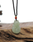 Baikalla Jewelry Jade Pendant Baikalla Genuine Nephrite Jade Cute Fox Carving Pendant Necklace