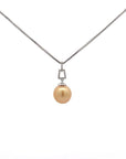 Baikalla Jewelry Gemstone Pendant Necklace Baikalla 14k White Gold Golden Pearl Necklace With Diamond