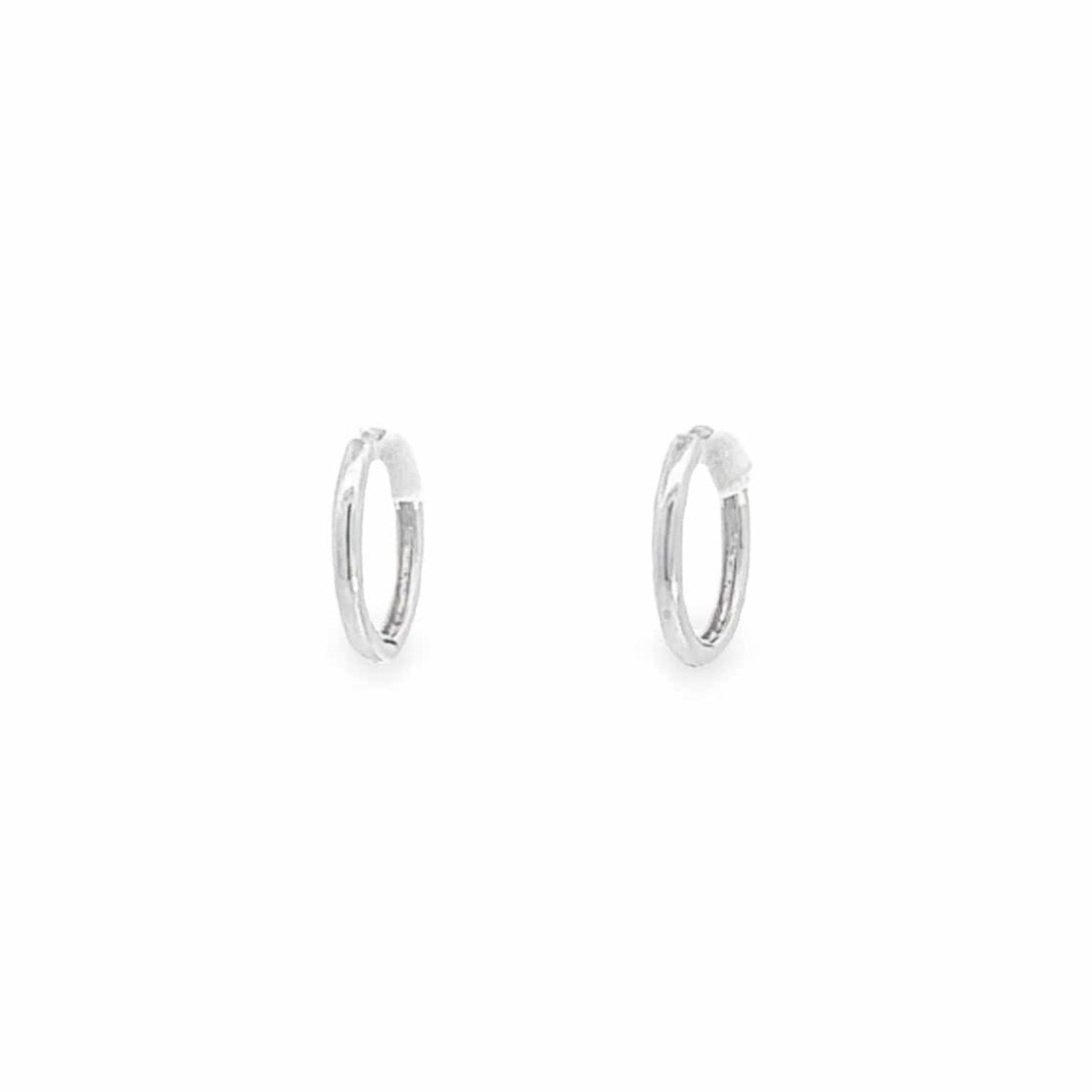 Baikalla Jewelry Silver Gemstone Earrings Baikalla 18k White Gold Dangle Diamond Cut Hoop Earrings