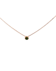 Baikalla Jewelry Gemstone Pendant Necklace Baikalla 18K Rose Gold Round AAA Tourmaline Pendant Necklace