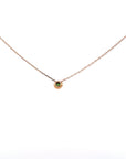 Baikalla Jewelry Gemstone Pendant Necklace Baikalla 18K Rose Gold Round AAA Tourmaline Pendant Necklace