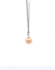 Baikalla Jewelry Gemstone Pendant Necklace Baikalla 18k White Gold Culture Pink River Pearl Necklace With Diamond Bail