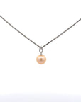 Baikalla Jewelry Gemstone Pendant Necklace Baikalla 18k White Gold Culture Pink River Pearl Necklace With Diamond Bail