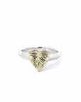 Baikalla Jewelry Gold Sunstone Ring 14k White Gold Sunstone Ring