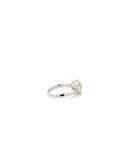 Baikalla Jewelry Gold Sunstone Ring 14k White Gold Sunstone Ring