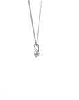 Baikalla Jewelry Aquamarine Necklace Baikalla 14K White Gold Round Aquamarine AAA Pendant Necklace