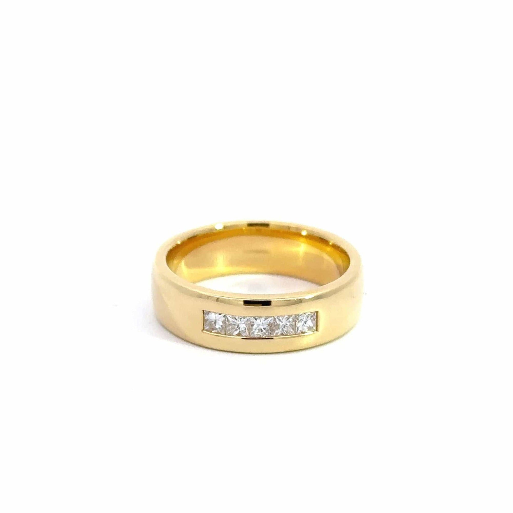 Baikalla Jewelry Gemstone Men&#39;s Ring Baikalla 18k Gold Diamond Men&#39;s Wedding Ring Band