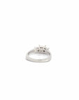 Baikalla Baikalla™ 14k White Gold Three Stone Moissanite Engagement Ring