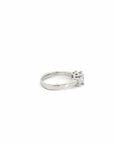 Baikalla Baikalla™ 14k White Gold Three Stone Moissanite Engagement Ring