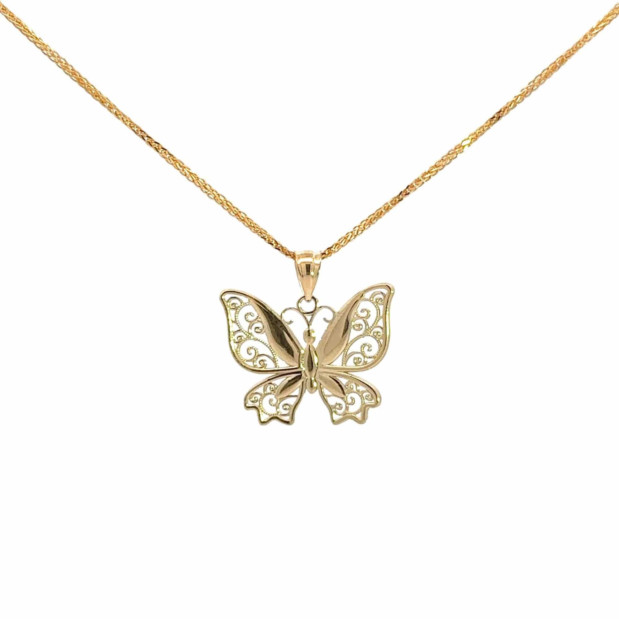 Baikalla Jewelry 14K Yellow Gold Pendant Baikalla 14k Yellow Gold Dragonfly Pendant Necklace