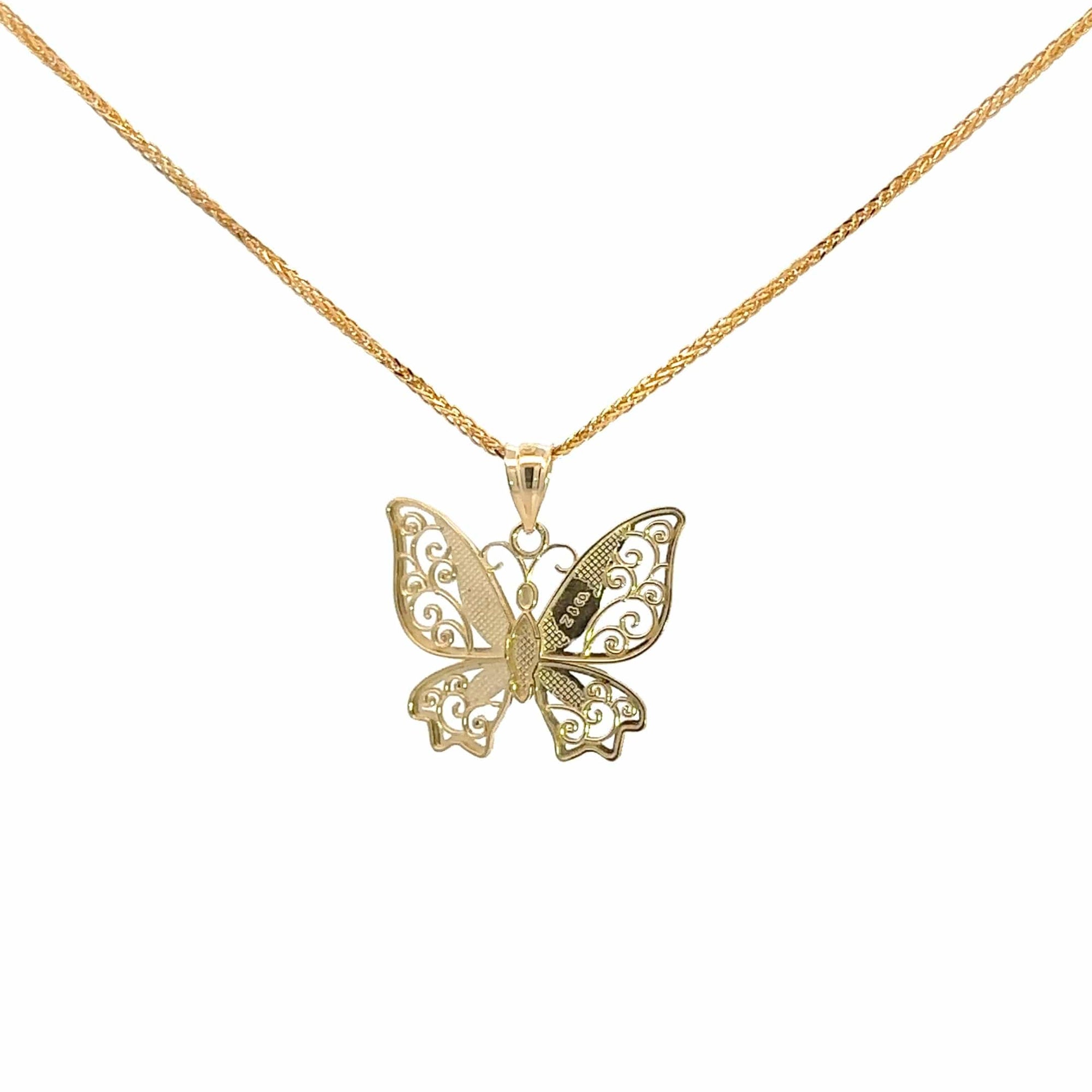 Baikalla Jewelry 14K Yellow Gold Pendant Baikalla 14k Yellow Gold Dragonfly Pendant Necklace