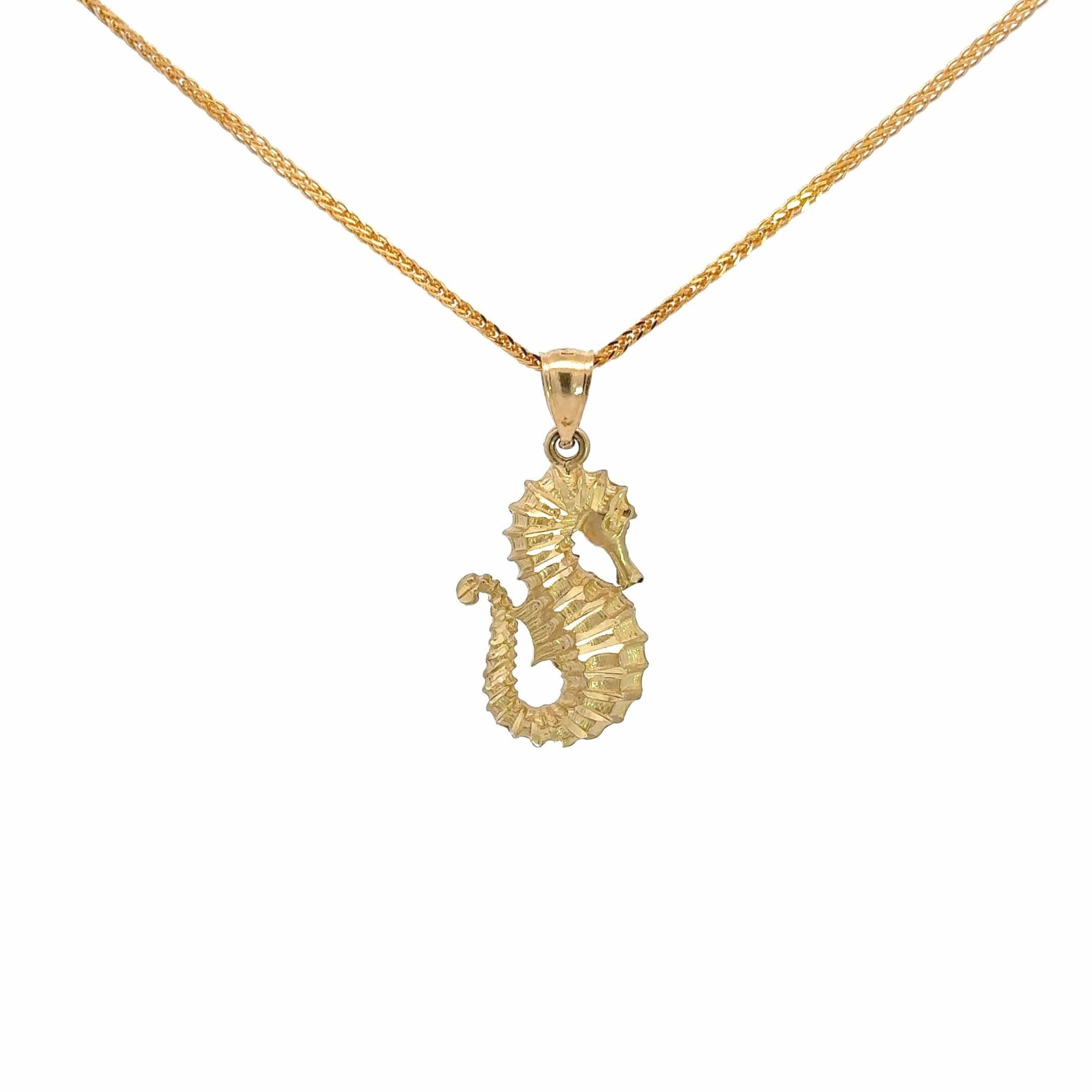 Baikalla Jewelry 14K Yellow Gold Pendant Baikalla 14k Yellow Gold Seahorse Pendant Necklace