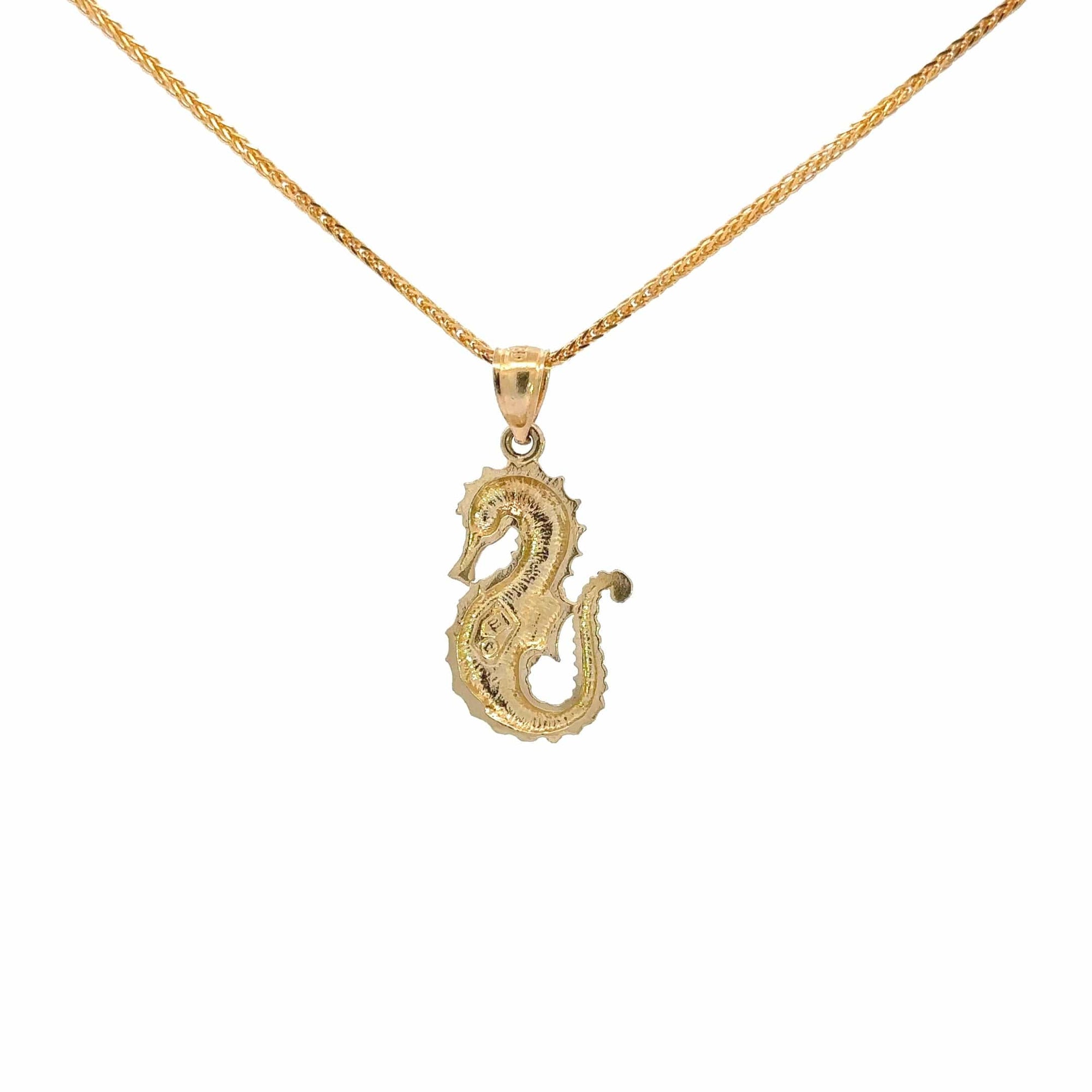 Baikalla Jewelry 14K Yellow Gold Pendant Baikalla 14k Yellow Gold Seahorse Pendant Necklace