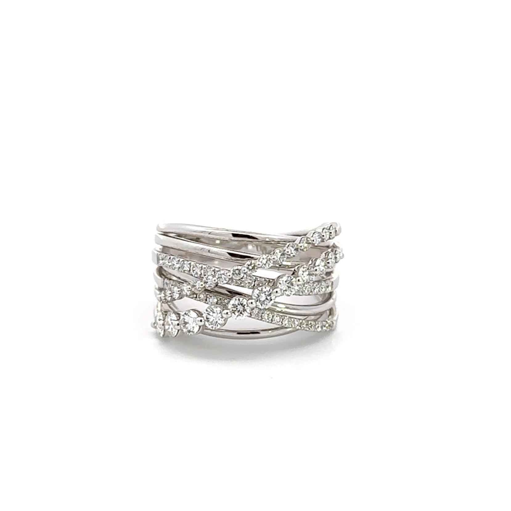 Baikalla Jewelry Diamond Ring Baikalla 18k White Gold Diamond Ring