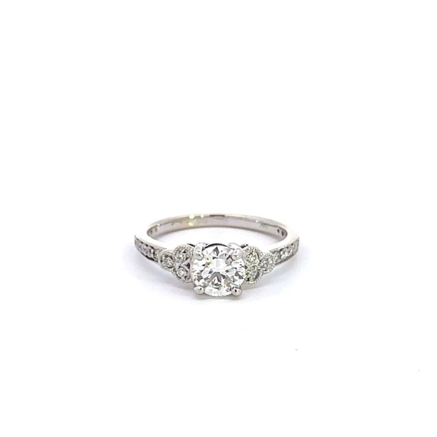 Baikalla Jewelry Diamond Ring Baikalla 14k White Gold Diamond Engagement Ring