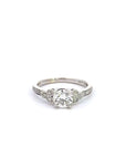 Baikalla Jewelry Diamond Ring Baikalla 14k White Gold Diamond Engagement Ring