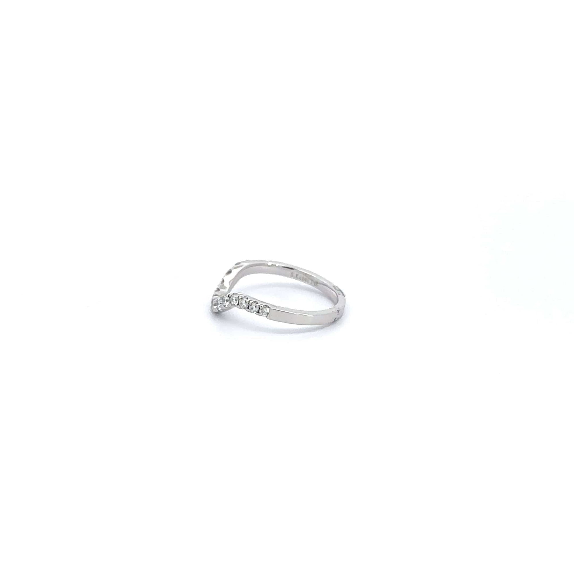 Baikalla Jewelry Diamond Ring Baikalla 14k White Gold Diamond Anniversary Band