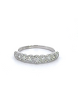 Baikalla Jewelry Diamond Ring Baikalla 18k White Gold Halo Diamond Anniversary Band