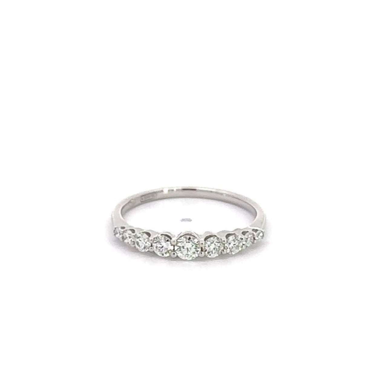 Baikalla Jewelry Diamond Ring Baikalla 18k White Gold Diamond Anniversary Band