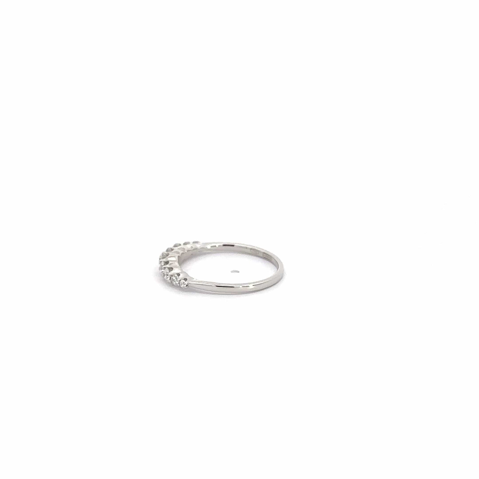 Baikalla Jewelry Diamond Ring Baikalla 18k White Gold Diamond Anniversary Band