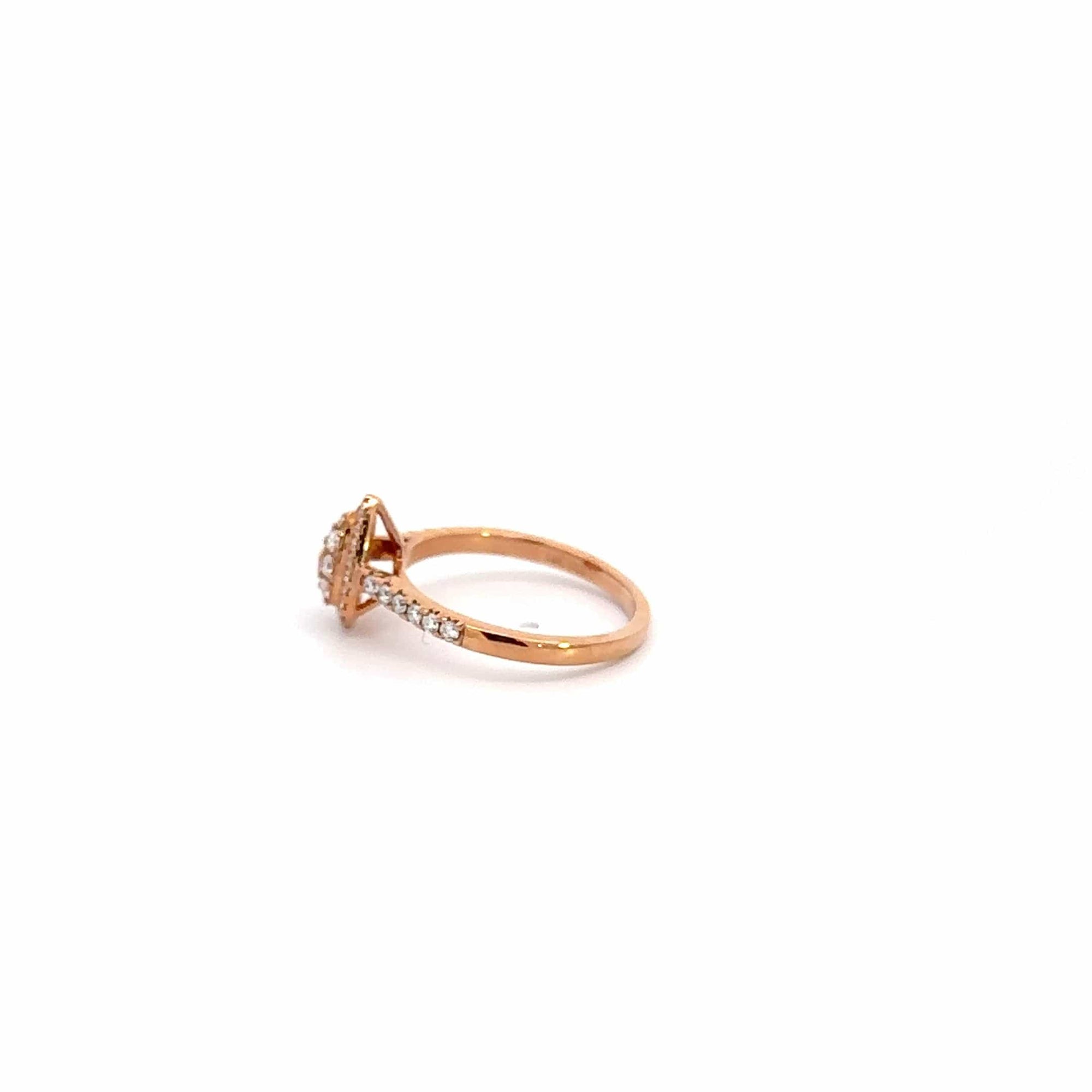 Baikalla Sterling Silver Moissanite Ring Baikalla 14k Rose Gold Tear Moissanite Engagement Ring