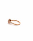 Baikalla Sterling Silver Moissanite Ring Baikalla 14k Rose Gold Tear Moissanite Engagement Ring