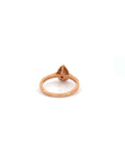 Baikalla Sterling Silver Moissanite Ring Baikalla 14k Rose Gold Tear Moissanite Engagement Ring