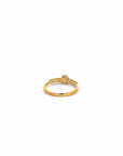 Baikalla Jewelry Gold Emerald Ring 18k Yellow Gold Natural Emerald Ring