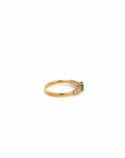 Baikalla Jewelry Gold Emerald Ring 18k Yellow Gold Natural Emerald Ring