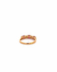 Baikalla Jewelry Gold Emerald Ring 18k Gold Heat Treated Ruby Ring