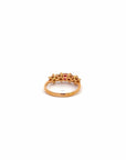 Baikalla Jewelry Gold Emerald Ring 18k Gold Heat Treated Ruby Ring