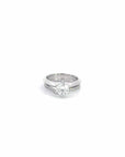 Baikalla Baikalla™ 14k White Gold Moissanite Diamond 2 in 1 Engagement Ring