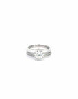 Baikalla Baikalla™ 14k White Gold Moissanite Diamond 2 in 1 Engagement Ring