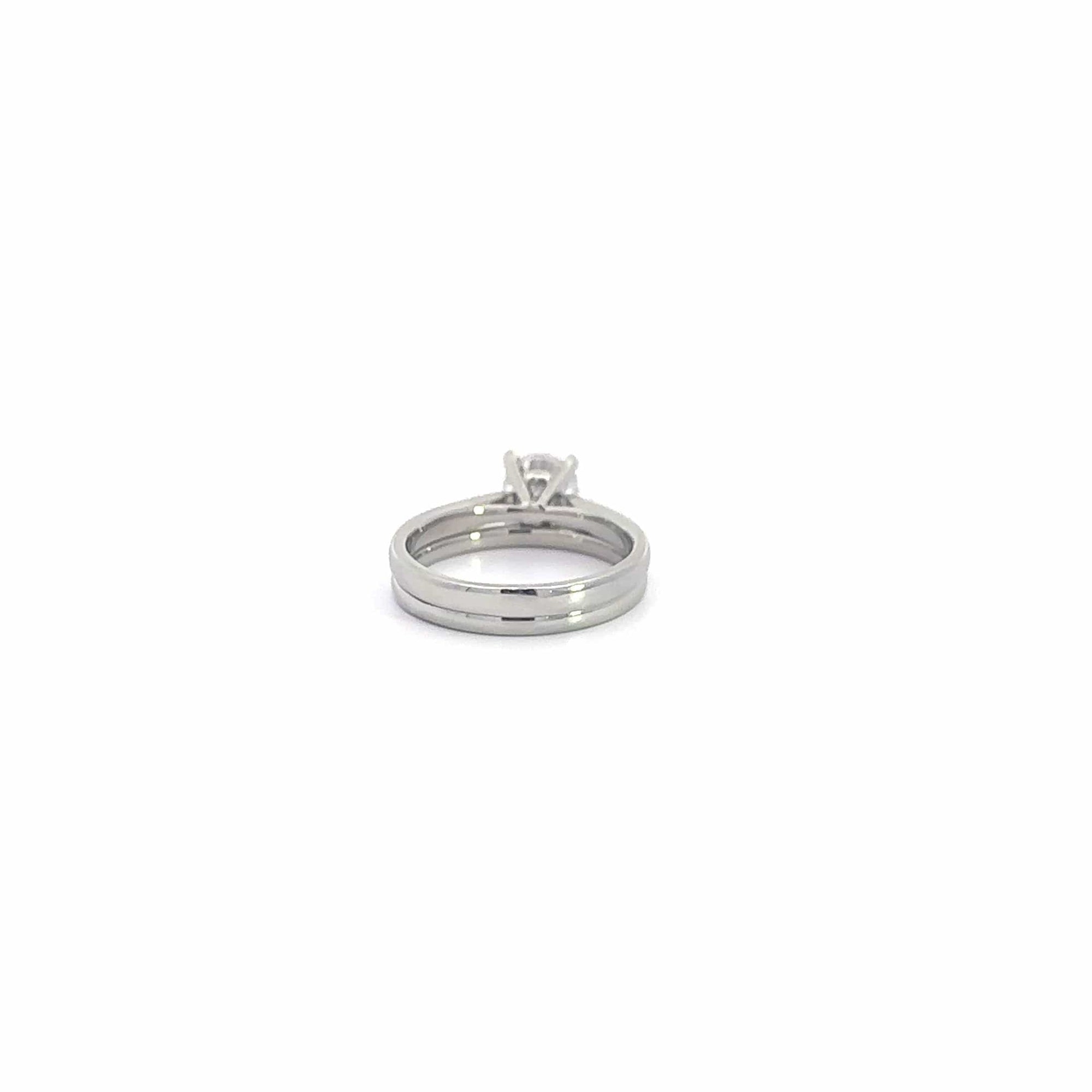 Baikalla Baikalla™ 14k White Gold Moissanite Diamond 2 in 1 Engagement Ring