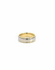 Baikalla Jewelry Gold Ring Baikalla™ 18k Two Tone Mens Wedding Band