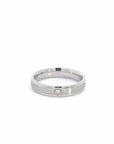 Baikalla Jewelry Gemstone Men's Ring 6.5 Baikalla 18k White Gold Wedding Diamond Band Ring