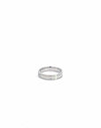 Baikalla Jewelry Gemstone Men's Ring Baikalla 14k White Gold Wedding Diamond Band Ring