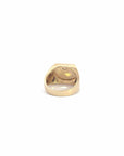 Baikalla Jewelry Gold Ring Baikalla™ 14k Yellow Signet Moissanite Ring