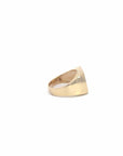 Baikalla Jewelry Gold Ring Baikalla™ 14k Yellow Signet Moissanite Ring