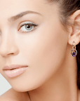 Baikalla Jewelry Silver Gemstones Earrings Copy of Baikalla™ Classic Sterling Silver Natural Amethyst Topaz Garnet Citrine Stud Earrings With CZ