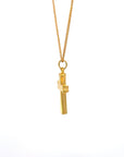 Baikalla Jewelry 24K Pure Yellow Gold Pendant 24K Yellow Gold Cross Pendant Necklace