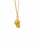 Baikalla Jewelry 24K Pure Yellow Gold Pendant 24k Yellow Gold Flower Pendant Necklace