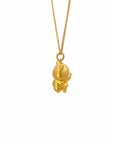 Baikalla Jewelry 24K Pure Yellow Gold Pendant 24k Yellow Gold Flower Pendant Necklace