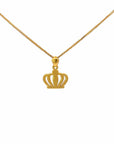 Baikalla Jewelry 24K Pure Yellow Gold Pendant Pendant Only 24k Yellow Gold Crown Pendant Necklace