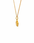 Baikalla Jewelry 24K Pure Yellow Gold Pendant 24k Yellow Gold Crown Pendant Necklace