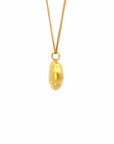 Baikalla Jewelry 24K Pure Yellow Gold Pendant 24k Gold "As You Wish" Ru Yi Charm Necklace