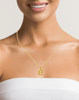 Baikalla Jewelry 24K Pure Yellow Gold Pendant 24k Gold Moon and Star Pendant Necklace