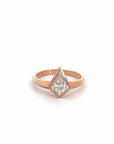 Baikalla Sterling Silver Moissanite Ring 4 Baikalla 14k Rose Gold Kite Cut Moissanite Engagement Ring