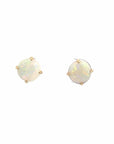 Baikalla Jewelry Gold Opal Earrings Copy of Baikalla™ 14k Yellow Gold Natural Australian Light Opal Bezel Set Earrings