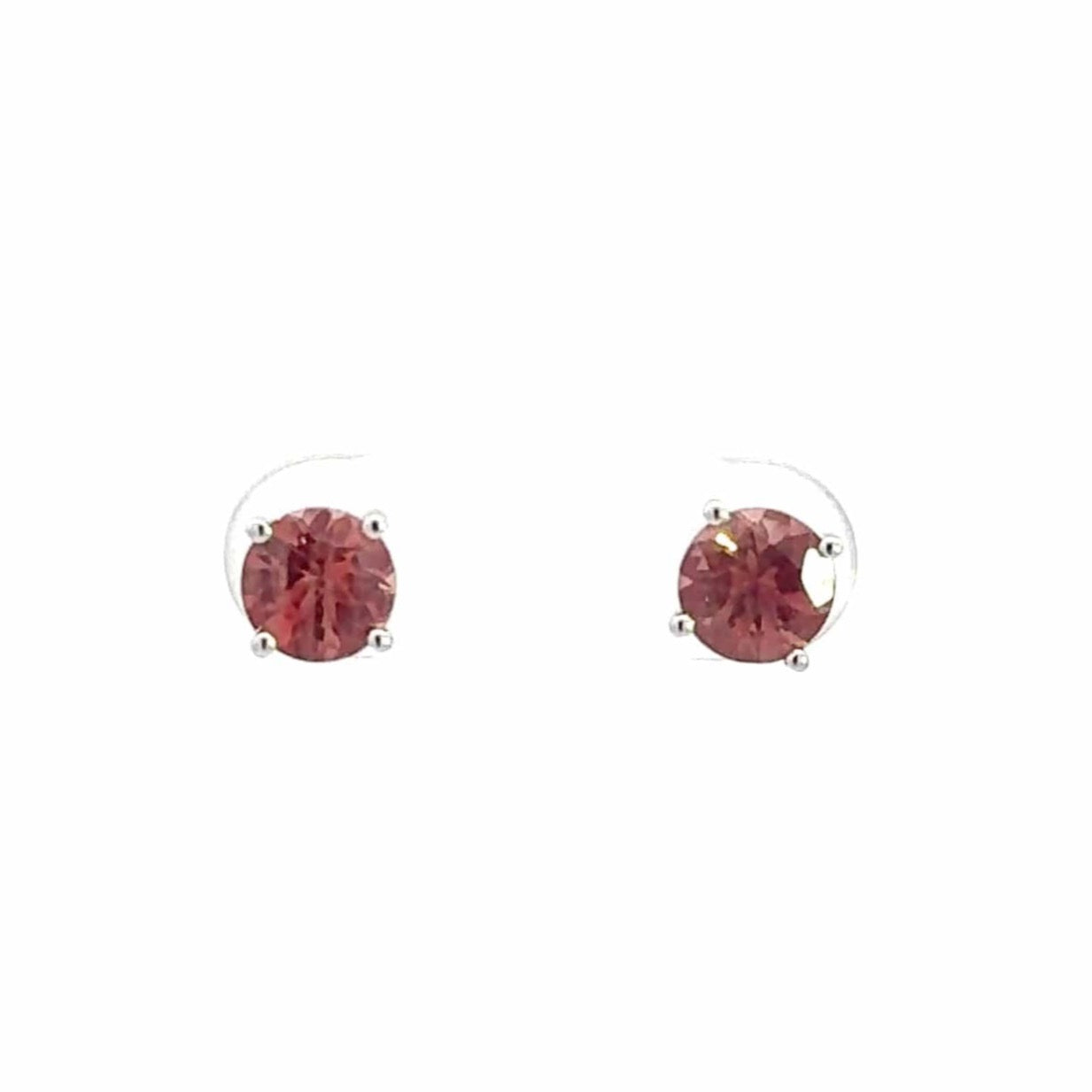 Baikalla Jewelry Gold Gemstone Earrings 14k White Gold Natural Red Sunstone Earrings